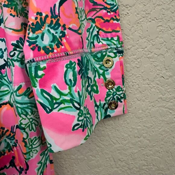 LILLY PULITZER Solia ChillyLilly Mini Dress Soleil Pink Floral Shift NWT - Picture 6 of 14